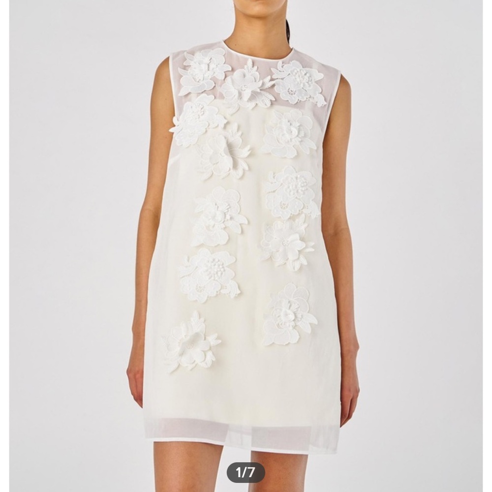 Oroton lace flower dress